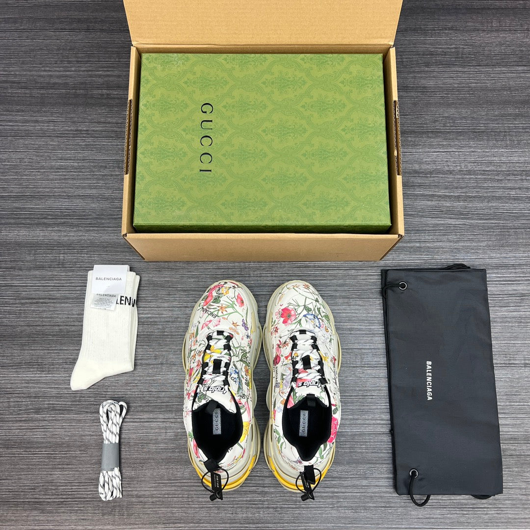 Gucci x BCG Triple S Flora Print