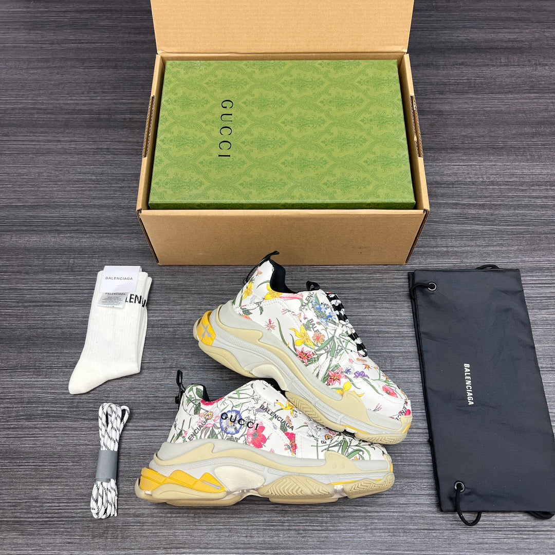 Gucci x BCG Triple S Flora Print