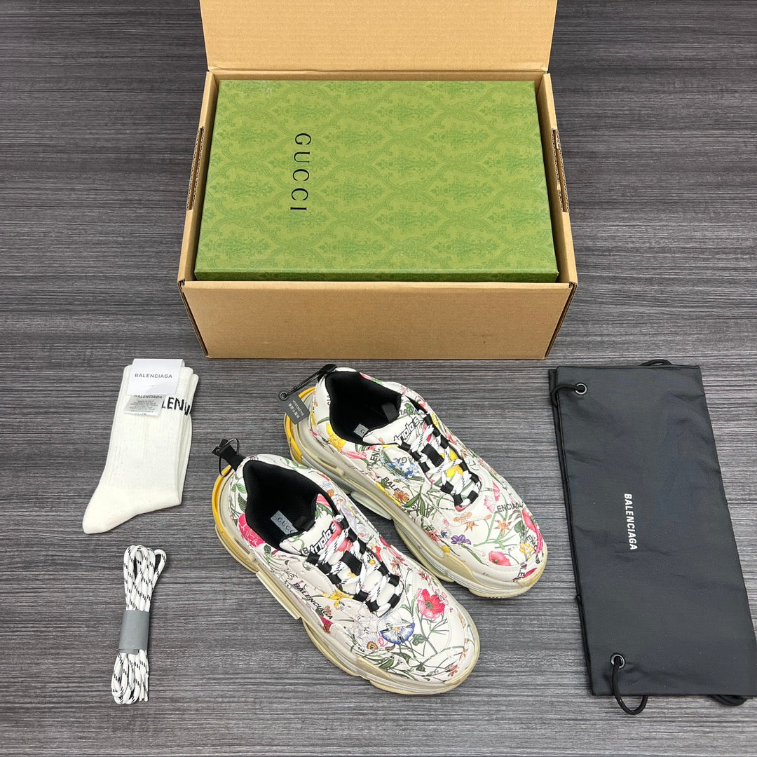 Gucci x BCG Triple S Flora Print