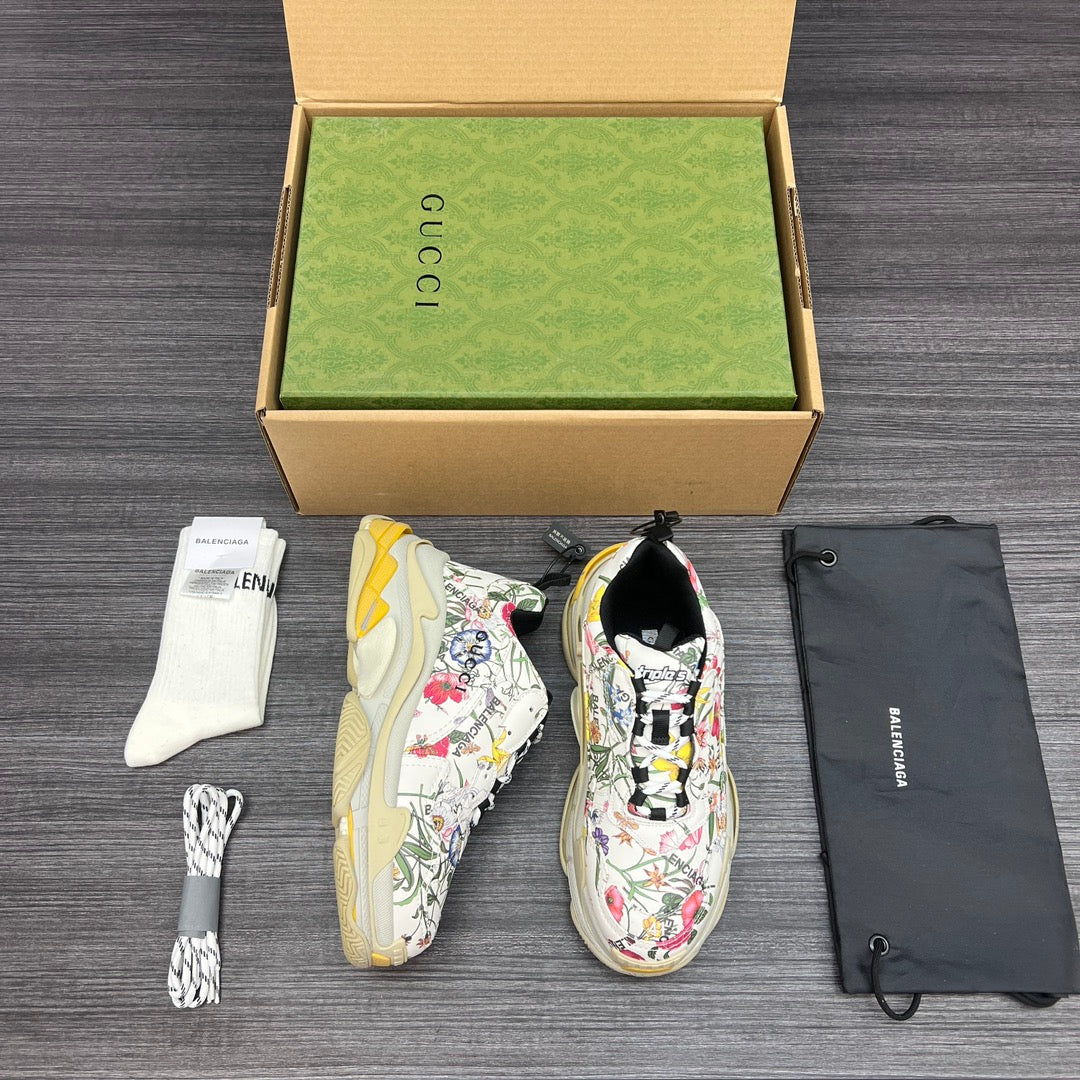 Gucci x BCG Triple S Flora Print