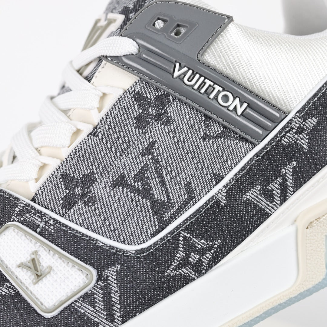 LV Trainer Grey / White 'Monogram Denim'