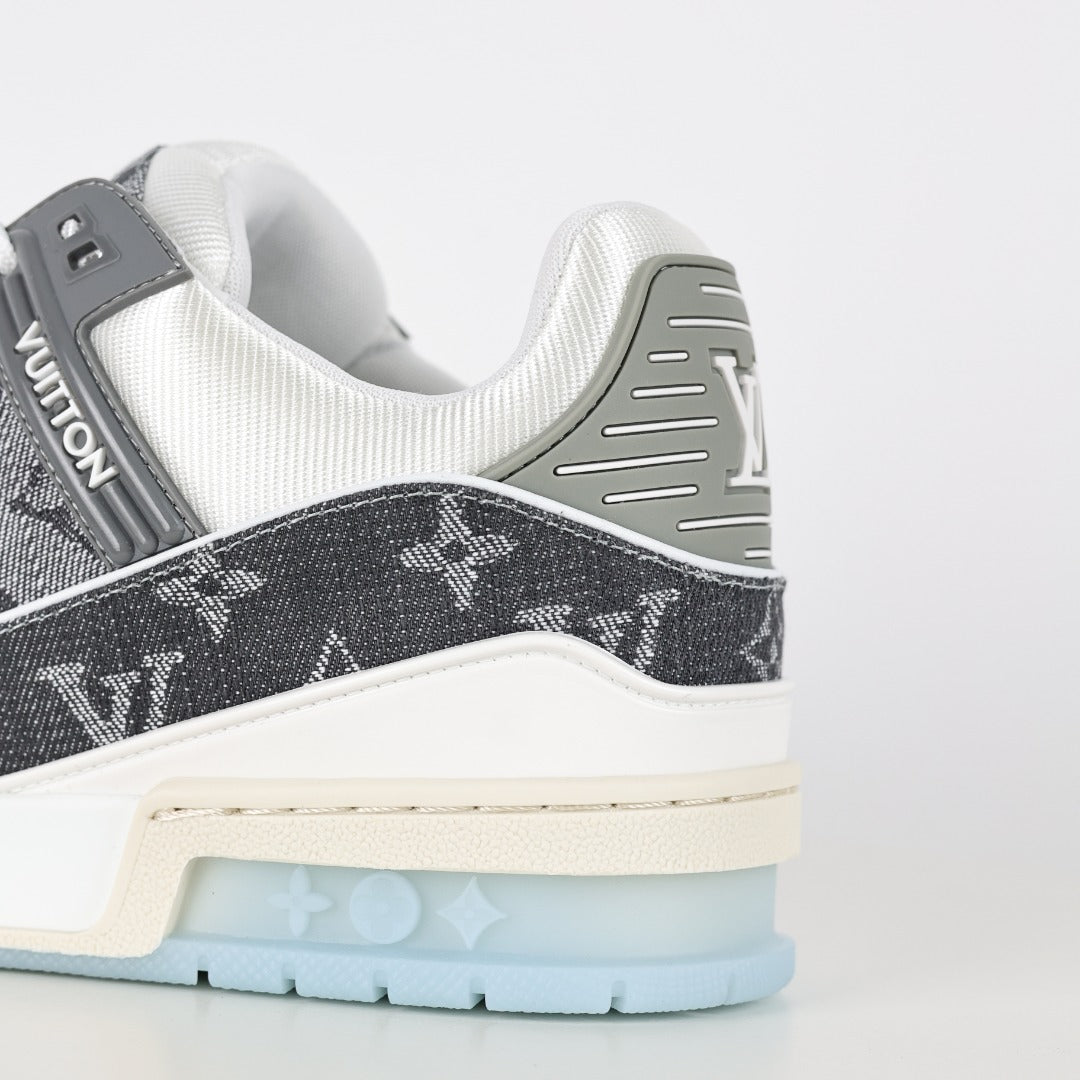 LV Trainer Grey / White 'Monogram Denim'