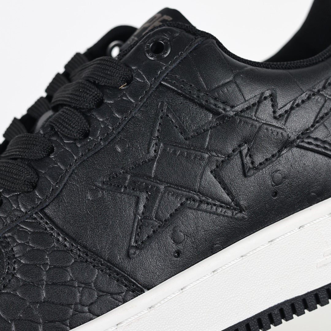 [BAPE] x NEIGHBORHOOD STA Leather Low 'Black'