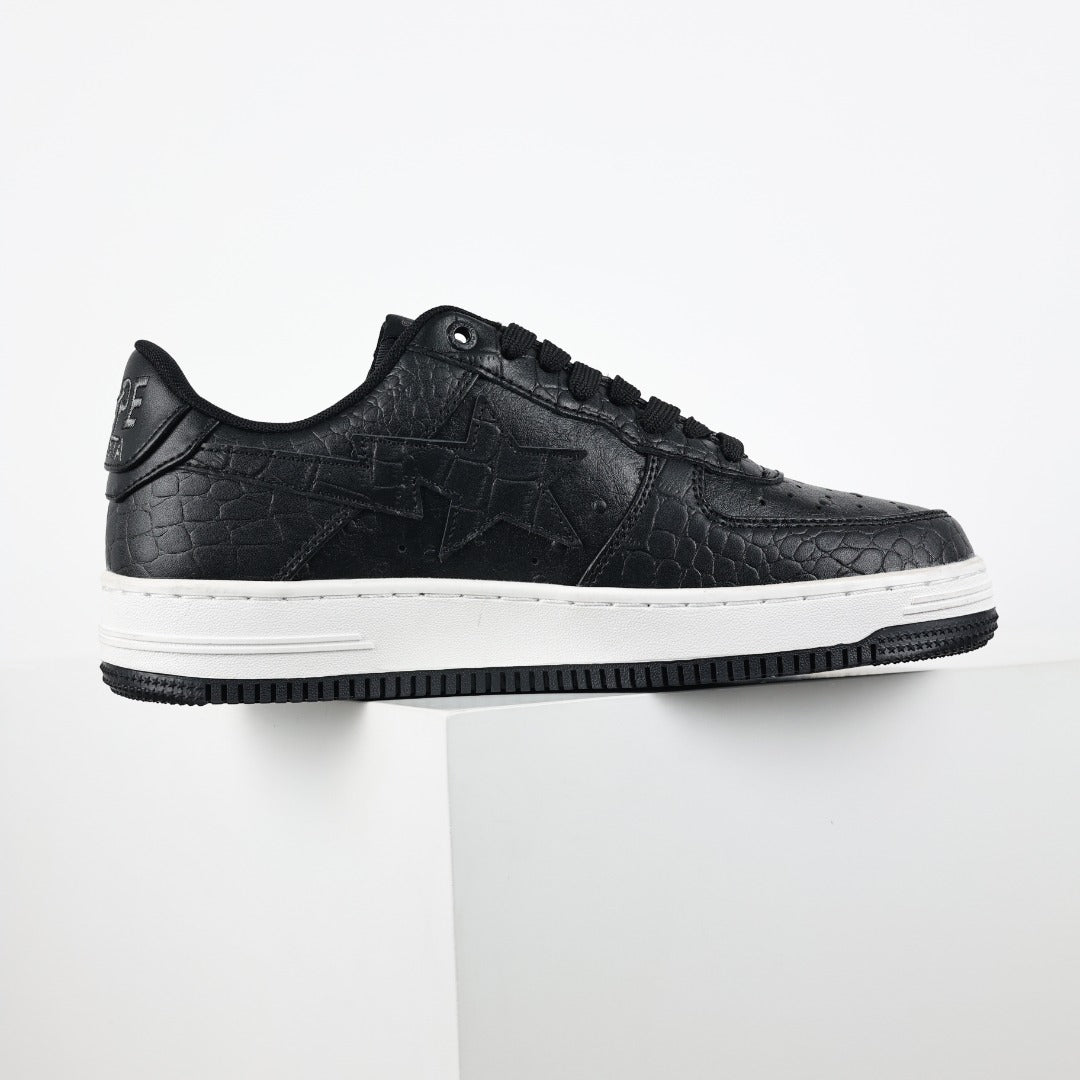 [BAPE] x NEIGHBORHOOD STA Leather Low 'Black'